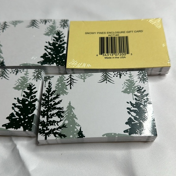 Snowy Pines Enclosure Card 3.5x2.25" Pack of 50 - Picture 5 of 5